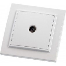 Розетка телевизионная 1-местная STEKKER, PST00-9008-01, 75 Ом, 5-862МГц, серия Эрна, белый 39048 Розетка телевизионная 1-местная STEKKER, PST00-9008-01, 75 Ом, 5-862МГц, серия Эрна, белый 39048