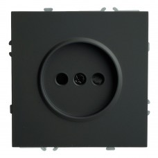 Розетка 1-местная с з/ш, б/з (механизм), СЗК, STEKKER, 250В, 16А, серия Эмили, RST16-5109-05ZK, черный уголь, soft touch 50250 Розетка 1-местная с з/ш, б/з (механизм), СЗК, STEKKER, 250В, 16А, серия Эмили, RST16-5109-05ZK, черный уголь, soft touch 50250