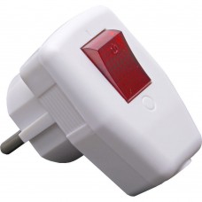 Вилка угловая с выключателем с/з STEKKER, PPG16-43-202, 250В, 16A, IP20, белый 39004 Вилка угловая с выключателем с/з STEKKER, PPG16-43-202, 250В, 16A, IP20, белый 39004