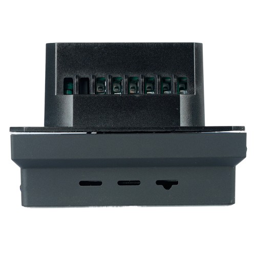 Терморегулятор Wi-Fi (механизм), STEKKER, 250В, 3500Вт, серия Эмили, RSW00-5119-05, черный уголь, soft touch 50377 Терморегулятор Wi-Fi (механизм), STEKKER, 250В, 3500Вт, серия Эмили, RSW00-5119-05, черный уголь, soft touch 50377