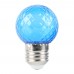 Лампа светодиодная Feron LB-385 Шарик синий прозрачный E27 1W 230V 52162