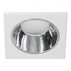 Светильник встраиваемый Feron DL3112 потолочный MR16 G5.3 белый + хром 51406 Светильник встраиваемый Feron DL3112 потолочный MR16 G5.3 белый + хром 51406