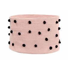 Корзина Lorena Canals с горошинами бежевая 30*d45 Корзина Lorena Canals с горошинами бежевая 30*d45