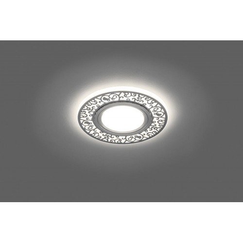 Светильник встраиваемый с белой LED подсветкой Feron CD951 потолочный MR16 G5.3 белый матовый