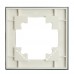Рамка 1-местная для сенсорных механизмов, подсветки, стекло, STEKKER, GFR00-7001-01S, серия Катрин, белый 50303