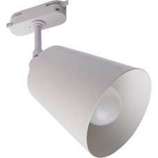 Светильник Feron AL158 трековый однофазный на шинопровод под лампу E27, белый 41070 Светильник Feron AL158 трековый однофазный на шинопровод под лампу E27, белый 41070