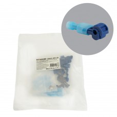 Зажим прокалывающий ответвительный с плоским разъемом (10 пар) 0,75-2,5мм2, синий (DIY упаковка 20шт) LD503-401-25 STEKKER 49778