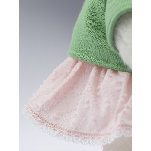 Авторская мягкая игрушка Lina Медведь Счастье белый с зеленым топиком и розовой юбочкой S (±20 см) Авторская мягкая игрушка Lina Медведь Счастье белый с зеленым топиком и розовой юбочкой S (±20 см)