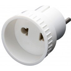 Переходник сетевой б/з STEKKER ADP10-05-20, 250В, 10A, IP20, белый 39005 Переходник сетевой б/з STEKKER ADP10-05-20, 250В, 10A, IP20, белый 39005