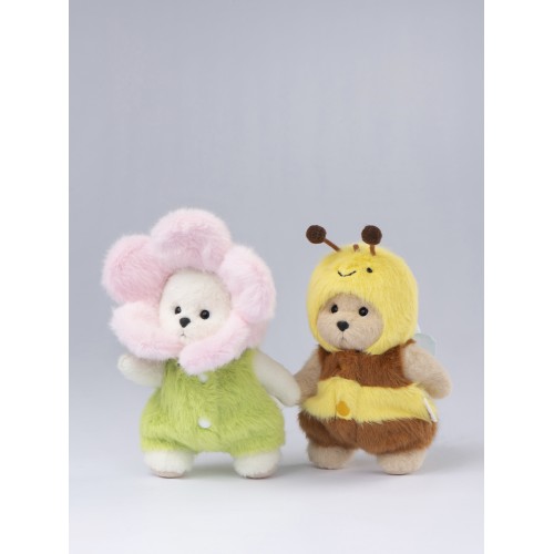 Авторская мягкая игрушка Lina Медведь каштановый Пчелка брелок XS (±15 см) Авторская мягкая игрушка Lina Медведь каштановый Пчелка брелок XS (±15 см)