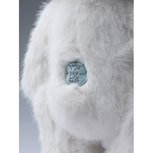 Авторская мягкая игрушка Lina Медведь (длинная шерсть) M (±30 см) белый цвет Авторская мягкая игрушка Lina Медведь (длинная шерсть) M (±30 см) белый цвет