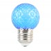 Лампа светодиодная Feron LB-385 Шарик синий прозрачный E27 1W 230V 52162