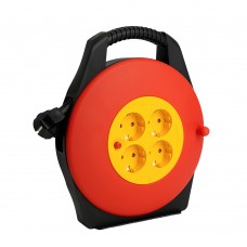 Удлинитель-рулетка с ручкой STD06-40-50 Standart 4 розетки с/з ПВС 3*1, черный, 16А, IP20, 10м STEKKER 50179 Удлинитель-рулетка с ручкой STD06-40-50 Standart 4 розетки с/з ПВС 3*1, черный, 16А, IP20, 10м STEKKER 50179