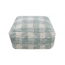 Подушка-пуф Шахматы серо-голубой 20*40*40 Подушка-пуф Шахматы серо-голубой 20*40*40