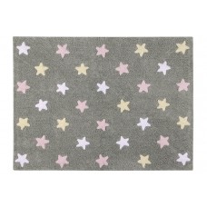 Ковер Lorena Canals Триколор Звезды Stars Tricolor (серо-розовый) 120*160