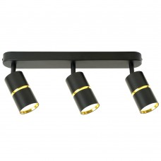 Светильник Feron ML1863 ZEN настенно-потолочный под лампу GU10, чёрный, золото 48645 Светильник Feron ML1863 ZEN настенно-потолочный под лампу GU10, чёрный, золото 48645