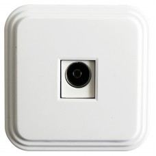 Розетка телевизионная 1-местная STEKKER, PST00-20-20 (ТР-01),  75 Ом, 5-862МГц, белый Розетка телевизионная 1-местная STEKKER, PST00-20-20 (ТР-01),  75 Ом, 5-862МГц, белый