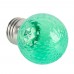Лампа светодиодная Feron LB-385 Шарик зеленый прозрачный E27 1W 230V 52163