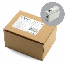 Клемма для светильников, двусторонняя STEKKER, LD224-101. Упаковка (100 шт) 32387 Клемма для светильников, двусторонняя STEKKER, LD224-101. Упаковка (100 шт) 32387