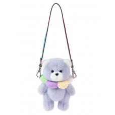 Lina Медведь Карманная серия Радужный цветочный медведь XS (±15 см) фиолетовый цвет Lina Медведь Карманная серия Радужный цветочный медведь XS (±15 см) фиолетовый цвет