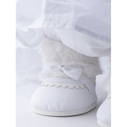 Авторская мягкая игрушка Lina Медведь белый в Платье Невесты M (±30 см) Авторская мягкая игрушка Lina Медведь белый в Платье Невесты M (±30 см)