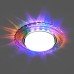 Светильник встраиваемый с белой LED подсветкой Feron CD4037 RGB потолочный GX53 без лампы, прозрачный, хром