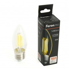 Лампа светодиодная FeronPRO LB-1208 Свеча E27 1280LM 8W 175-265V 2700K 51241 Лампа светодиодная FeronPRO LB-1208 Свеча E27 1280LM 8W 175-265V 2700K 51241