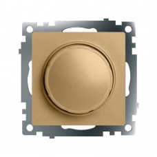 Выключатель диммирующий TRIAC (механизм), STEKKER, 250В, 500W, серия Катрин, золото, GLS10-7106-08 49218 Выключатель диммирующий TRIAC (механизм), STEKKER, 250В, 500W, серия Катрин, золото, GLS10-7106-08 49218