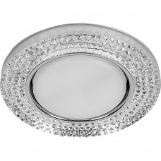 Светильник встраиваемый Feron DL4120 потолочный GX53 прозрачный, хром Светильник встраиваемый Feron DL4120 потолочный GX53 прозрачный, хром