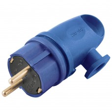 Вилка угловая с/з STEKKER, RPG16-21-442 (В 16-002), каучук, 250В, 16A, IP44, синий 39254 Вилка угловая с/з STEKKER, RPG16-21-442 (В 16-002), каучук, 250В, 16A, IP44, синий 39254