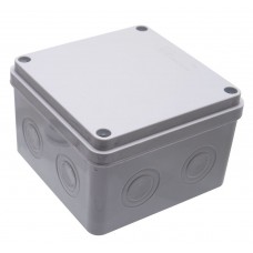 Коробка разветвительная STEKKER EBX30-03-54 110*110*74 мм, 8 вводов, IP65, крышка на винтах, светло-серая Коробка разветвительная STEKKER EBX30-03-54 110*110*74 мм, 8 вводов, IP65, крышка на винтах, светло-серая