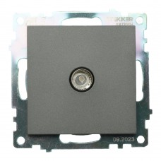 Розетка телевизионная 1-местная (механизм), 75 Ом, 5-862МГц, серия Катрин, графит, GLS00-7108-06 STEKKER 49419 Розетка телевизионная 1-местная (механизм), 75 Ом, 5-862МГц, серия Катрин, графит, GLS00-7108-06 STEKKER 49419