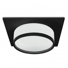 Светильник встраиваемый Feron DL501 потолочный GX53 черный квадрат 51088 Светильник встраиваемый Feron DL501 потолочный GX53 черный квадрат 51088