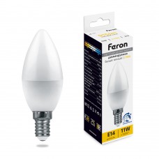 Лампа светодиодная диммируемая Feron LB-771 Свеча E14 11W 230V 2700K 51055 Лампа светодиодная диммируемая Feron LB-771 Свеча E14 11W 230V 2700K 51055