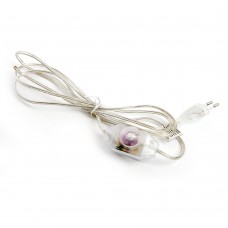 Сетевой шнур с диммером 230V 2м,  прозрачный, DM103-200W FERON 23058 Сетевой шнур с диммером 230V 2м,  прозрачный, DM103-200W FERON 23058