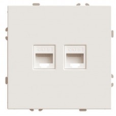 Розетка компьютерная 2-местная RJ-45 (механизм), STEKKER, серия Эмили, RST00-5111-08, кашемир, soft touch 49900 Розетка компьютерная 2-местная RJ-45 (механизм), STEKKER, серия Эмили, RST00-5111-08, кашемир, soft touch 49900