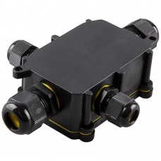 Коробка распределительная STEKKER LD524 ,  водонепроницаемая на 4 выхода, 450V, 140х100х36, черный 49122 Коробка распределительная STEKKER LD524 ,  водонепроницаемая на 4 выхода, 450V, 140х100х36, черный 49122