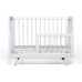 Кроватка для новорожденного Lilla (приставная) - модель Aria белая + Матрас DreamTex 120х60 см