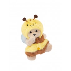 Авторская мягкая игрушка Lina Медведь молочный Пчелка брелок XS (±15 см) Авторская мягкая игрушка Lina Медведь молочный Пчелка брелок XS (±15 см)