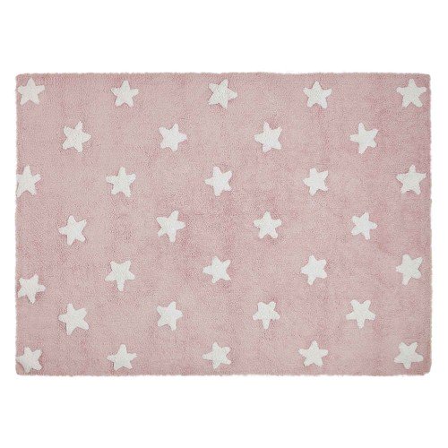 Ковер Lorena Canals Звезды Stars  (розовый с белым) 120*160