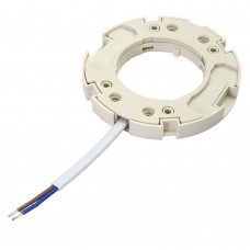 LH50 Патрон для светодиодных ламп GX53, 250V, огнеупорный пластик, медь, цвет белый, размер 75*10мм, длина провода 100мм FERON 41038 LH50 Патрон для светодиодных ламп GX53, 250V, огнеупорный пластик, медь, цвет белый, размер 75*10мм, длина провода 100мм FERON 41038