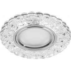 Светильник встраиваемый с белой LED подсветкой Feron CD939 потолочный MR16 G5.3 прозрачный Светильник встраиваемый с белой LED подсветкой Feron CD939 потолочный MR16 G5.3 прозрачный