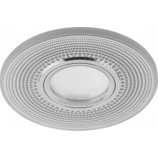 Светильник встраиваемый с белой LED подсветкой Feron CD950 потолочный MR16 G5.3 белый матовый 29712 Светильник встраиваемый с белой LED подсветкой Feron CD950 потолочный MR16 G5.3 белый матовый 29712