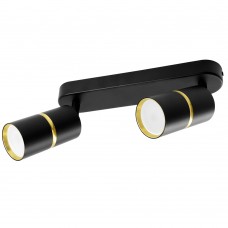 Светильник Feron ML1862 ZEN настенно-потолочный под лампу  GU10, чёрный, золото 48643 Светильник Feron ML1862 ZEN настенно-потолочный под лампу  GU10, чёрный, золото 48643