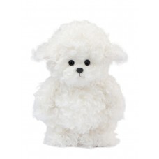 Авторская мягкая игрушка Lina Щенок Бишон белый S (±20 см) Маршмелоу