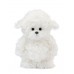 Авторская мягкая игрушка Lina Щенок Бишон белый S (±20 см) Маршмелоу