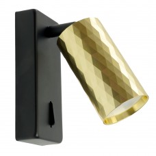 Светильник Feron ML1880 PRISM 35W, 230V, GU10, золото и чёрный 48671 Светильник Feron ML1880 PRISM 35W, 230V, GU10, золото и чёрный 48671