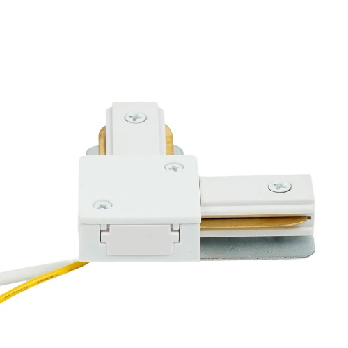 Коннектор угловой однофазный для шинопровода с проводом, белый, LD1021C FERON 52153 Коннектор угловой однофазный для шинопровода с проводом, белый, LD1021C FERON 52153