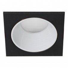 Светильник встраиваемый Feron DL3112 потолочный MR16 G5.3  черный + белый 51407 Светильник встраиваемый Feron DL3112 потолочный MR16 G5.3  черный + белый 51407