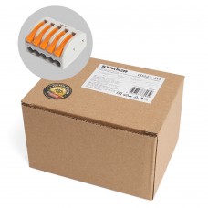 Клемма строительно-монтажная 5-проводная STEKKER, LD222-615. Упаковка (20 шт) 39868 Клемма строительно-монтажная 5-проводная STEKKER, LD222-615. Упаковка (20 шт) 39868